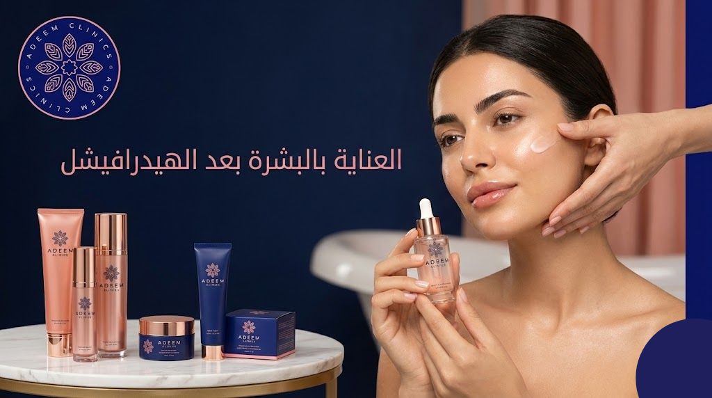 العناية بالبشرة بعد الهيدرافيشل