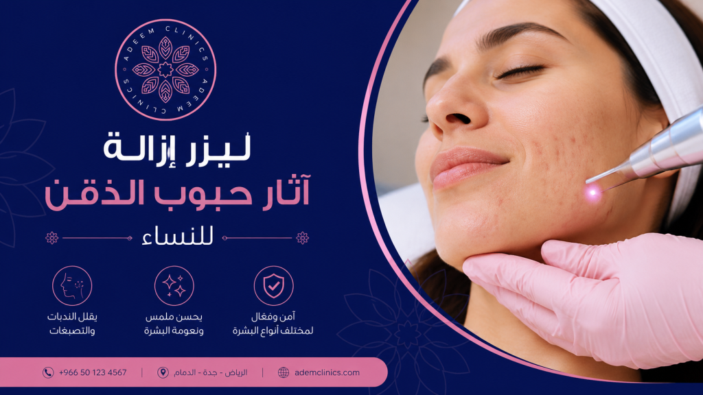 ليزر ازالة اثار حبوب الذقن للنساء